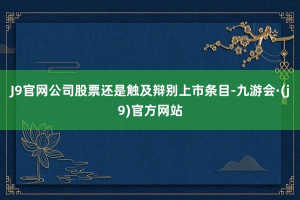 J9官网公司股票还是触及辩别上市条目-九游会·(j9)官方网站