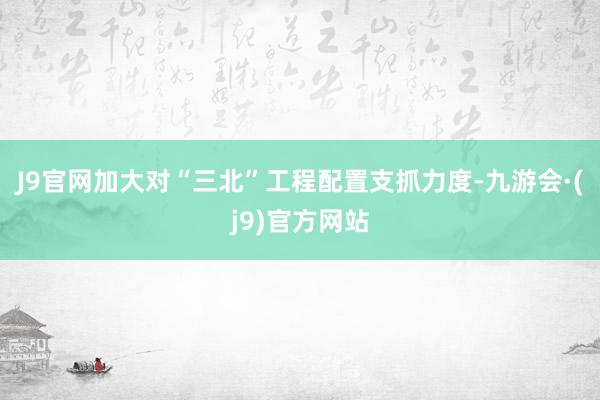 J9官网加大对“三北”工程配置支抓力度-九游会·(j9)官方网站